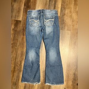 Women’s silver jeans Eden  flare, 29 x 31